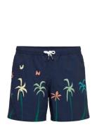 Maison Labiche Paris Maillot Sun Palm Marinblå