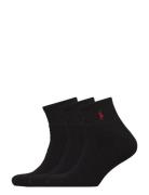 Polo Ralph Lauren Quarter Sock 3-Pack Svart