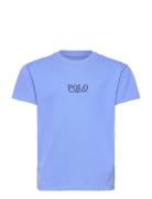 Ralph Lauren Kids Logo Heavyweight Cotton Jersey Tee Blå