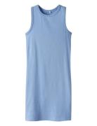 Name It Nkfnakal Sl Slim Dress Noos Blå