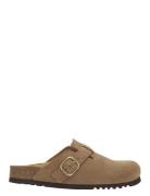 Scholl Sl Fae Suede Taupe Brun