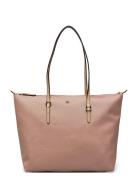 Lauren Ralph Lauren Nylon Medium Keaton Tote Bag Beige