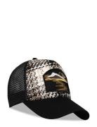 Upfront Aslan Checked Trucker Cap Svart