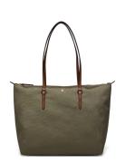 Lauren Ralph Lauren Nylon Medium Keaton Tote Bag Khaki Green