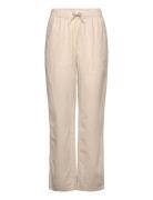 Lindex Trousers Staffan Linen Blend Beige