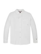 Tommy Hilfiger Linen Blend Relaxed Shirt Ls Vit