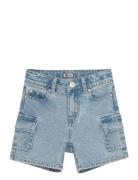 Daily 7 Cargo Denim Shorts Blå