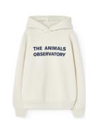 THE ANIMALS OBSERVATORY Taurus Kid Hoodie White Mouth Kräm