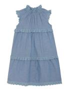 Creamie Dress Chambray Blå
