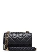 Tory Burch Fleming Small Convertible Shoulder Bag Svart