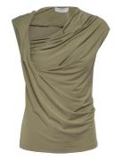 Dante6 Dante6-Vicente Twist Detail Jersey Top Grön