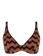 Chantelle Beach Totem Plunge Underwired Bra Brun