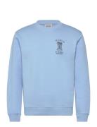 Scotch & Soda Left Chest Artwork Sweatshirt Blå