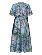 STINE GOYA 2067 Flat Textured Poly, V-Neck Wai Blå