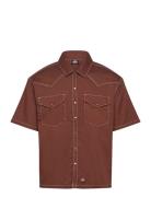 Dickies River Ranch Work Shirt Ss Brun