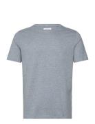 Lindbergh Mouliné O-Neck Tee S/Smouliné O-Neck Tee S/S Blå