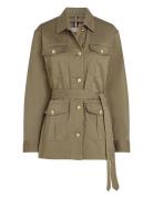 Tommy Hilfiger Gold Button Utility Jacket Grön