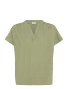 Kaffe Kamilia Wing Sl Blouse Grön