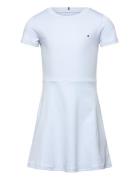 Tommy Hilfiger Essential Skater Dress Ss Blå