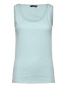 Lauren Ralph Lauren Cotton-Blend Tank Top Blå