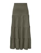 ONLY Onlmay Life Maxi Skirt Jrs Noos Grön