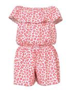 Name It Nkfvinaya Ss Playsuit Fffff Noos Röd
