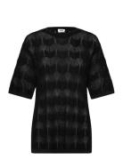 Twist & Tango Uma Crochet Tee Svart