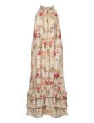 By Ti Mo Viscose Halterneck Dress Rosa