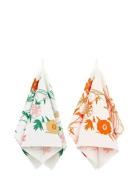 Marimekko Home Puutarhakutsut Tea Towel 2Pcs Vit