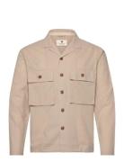 Anerkjendt Akotto Cot/Linen Overshirt Beige