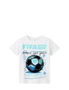 Name It Nkmadian Fifae Ss Top Box Vde Vit