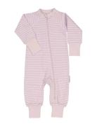 Geggamoja Pyjamas Two Way Zipper Lila