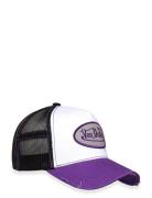 Von Dutch Oval Patch Sum Trucker Black - White - Purple Von Dutch Vit
