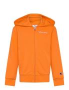 Champion Full Zip Hoodie Sweatshirt Orange