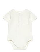 Mango Cotton Bodysuit With Mao Collar Vit