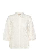 FREE/QUENT Shirt From Freequent In A Light Material With Allover Embro...