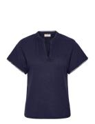 FREE/QUENT T-Shirt From Freequent In A Soft Linen Material. The T-Shir...