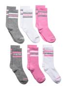 Converse 6W-6Pk Crew Sock Multi/patterned