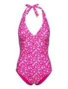 Abecita Haiti Halterneck Swimsuit Rosa