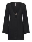 Hunkemöller Beach Ls Ring Dress Svart