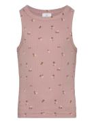 The New Tnoreta Short S_L Rib Top Lila
