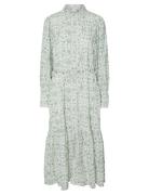 YAS Yasvips Ls Long Shirt Dress S. Grön