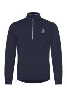 Original Penguin Golf Technical Earl 1/4 Zip Golf Sweater Marinblå