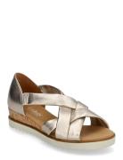 Gabor Wedge Sandal Silver
