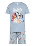Lindex Pyjama Tee Shorts Bluey Multi/patterned