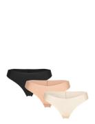 Lindex Brief Inv Thong Reg High Cu Beige