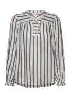 FREE/QUENT Blouse From Freequent In A Light Material With A Striped Pa...