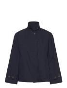 GANT Short Cotton Car Coat Marinblå