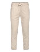 Mango Slim-Fit Trousers With Drawstring Kräm