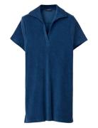 Lexington Clothing Organic Cotton Terry Polo Dress Marinblå